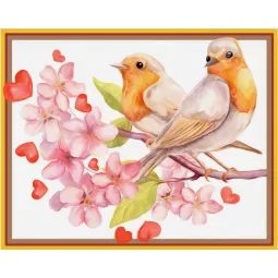 (Arrêté) Kit de peinture diamant Chanson d'amour 24х30 AZ-1473