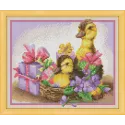 (Eingestellt) Diamond Painting Kit Fluffy Ducks AZ-1474