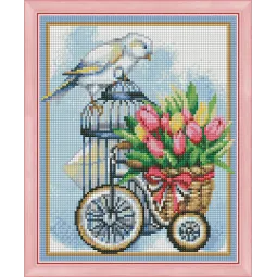 Картина стразами Пернатый почтальон AZ-1478