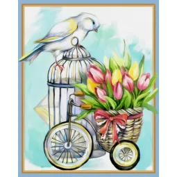 Картина стразами Пернатый почтальон AZ-1478