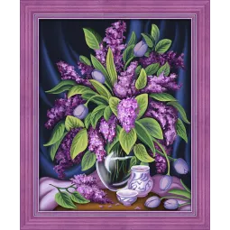 Diamond painting kit Lilac 50х40 cm AZ-1629