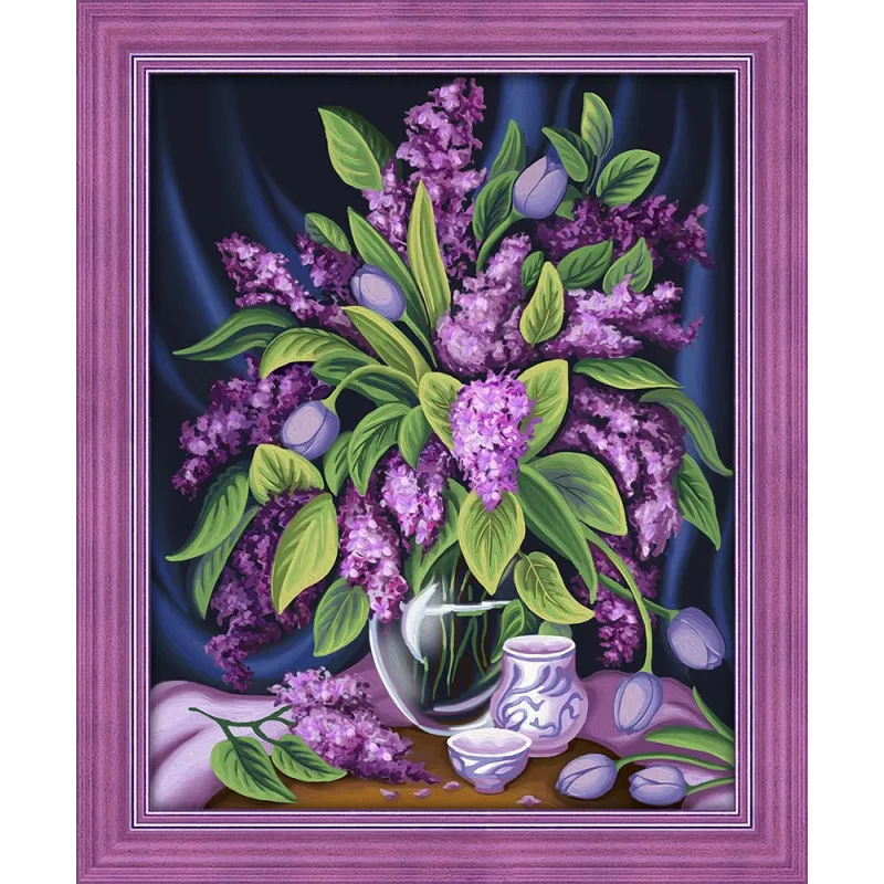 Kit de peinture diamant Lilas 50х40 cm AZ-1629