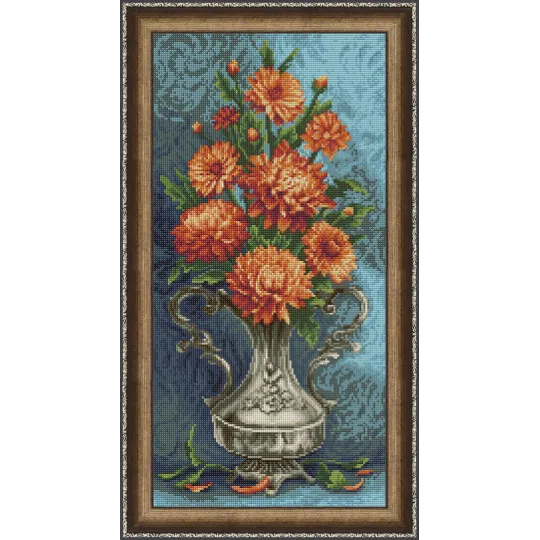 Картина Стразами Хризантемы AZ-1633