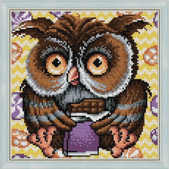 Kit de peinture diamant Hibou 25х25 cm AZ-1641