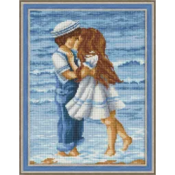 Diamant Malerei Set Abend auf dem Sonnenuntergang 30х40 cm AZ-1642