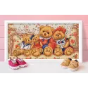 Diamant-Malerei-Set Teddybären 30 x 60 cm AZ-1645