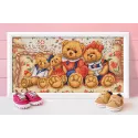 Diamond painting kit Teddy Bears 30х60 cm AZ-1645