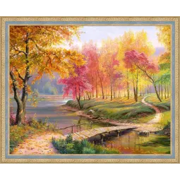 Ruduo sename parke 50x40 cm AZ-1822