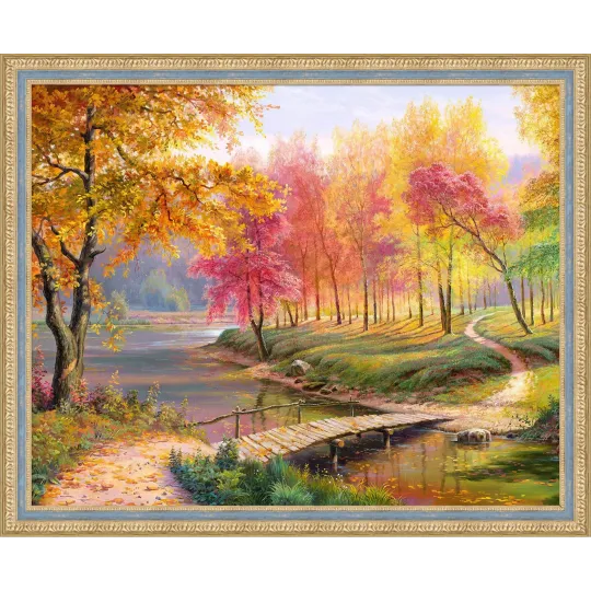 Herbst im Alten Park 50x40 cm AZ-1822