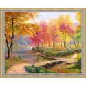 Herbst im Alten Park 50x40 cm AZ-1822