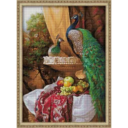 AUSVERKAUF Peacocks  50x70 cm AZ-1825