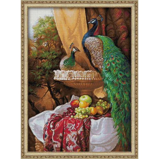 AUSVERKAUF Peacocks  50x70 cm AZ-1825