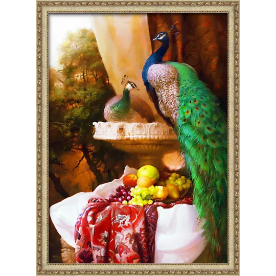 AUSVERKAUF Peacocks  50x70 cm AZ-1825