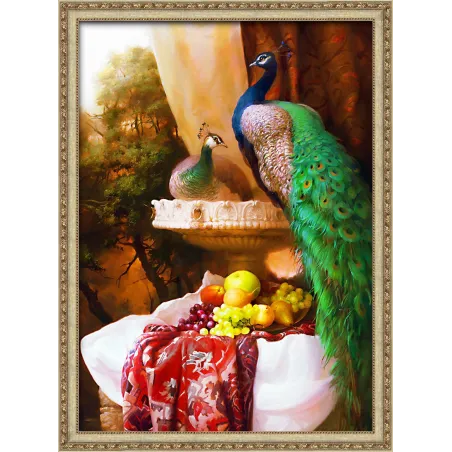 AUSVERKAUF Peacocks  50x70 cm AZ-1825