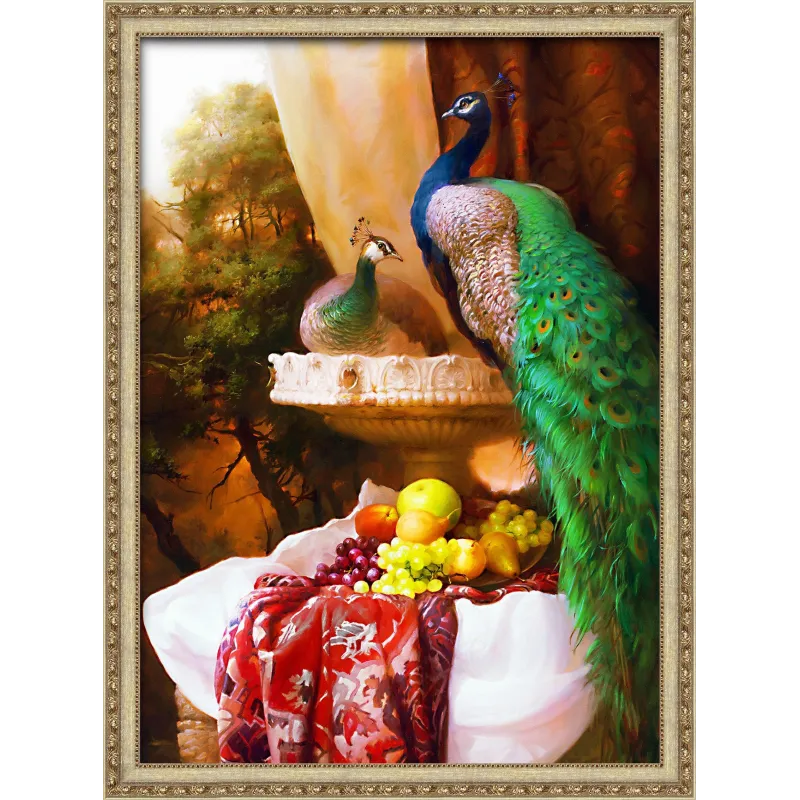 AUSVERKAUF Peacocks  50x70 cm AZ-1825