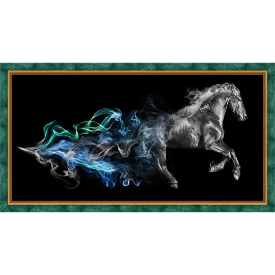 Horse in the Smoke 60x30 cm AZ-1828