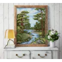 (Discontinued) Diamond painting kit Forest River AZ-1652