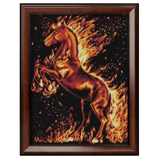 Cheval de feu 30*40 cm AZ-1850