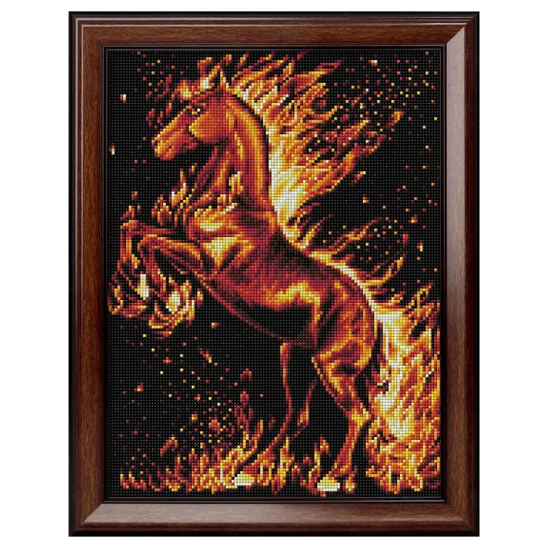 Cheval de feu 30*40 cm AZ-1850