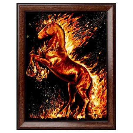 Cheval de feu 30*40 cm AZ-1850