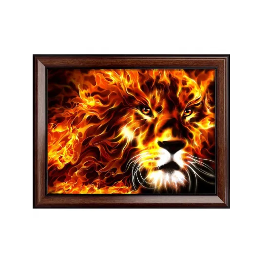 Lion de feu 30x40 cm AZ-1851