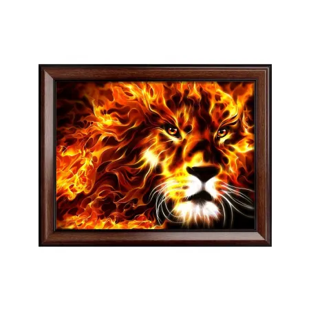 Lion de feu 30x40 cm AZ-1851