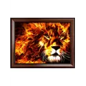 Lion de feu 30x40 cm AZ-1851