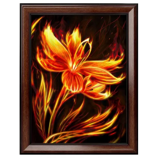 Fleur de feu 30x40 cm AZ-1852