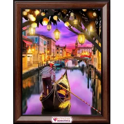 Coucher de soleil vénitien 30 x 40 cm AZ-1872