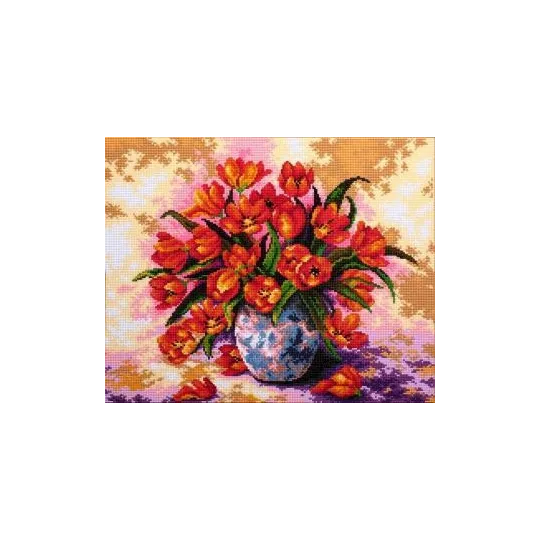 (Discontinued) Diamond Painting Kit Tulips in the Vase 40x50 cm AZ-318