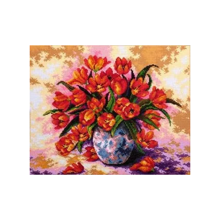 (Eingestellt) Diamond Painting Kit Tulpen in der Vase 40x50 cm AZ-318