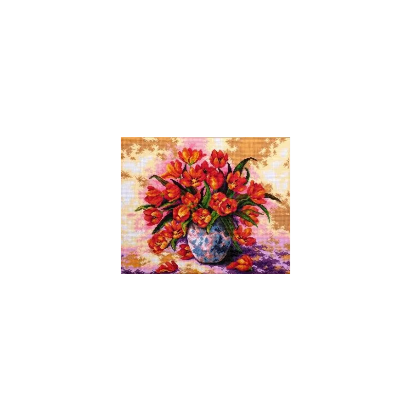 (Discontinué) Kit de peinture diamant Tulipes dans le vase 40x50 cm AZ-318