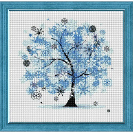 SALE (Discontinued) Diamond Painting Kit New Year Tree 44x43 cm AZ-351