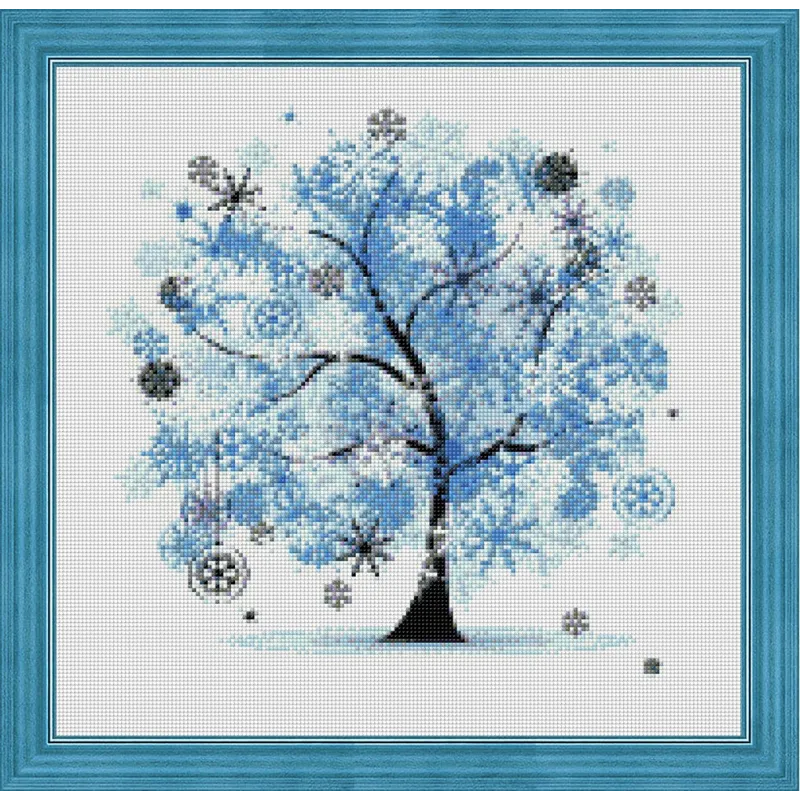 SALE (Discontinued) Diamond Painting Kit New Year Tree 44x43 cm AZ-351