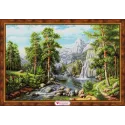 Landschaft mit Wasserfall 60*40 cm AZ-1910