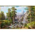 Landscape with waterfall 60*40 cm AZ-1910