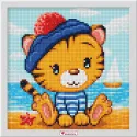 Le petit tigre sur la mer 20*20 cm AZ-1940