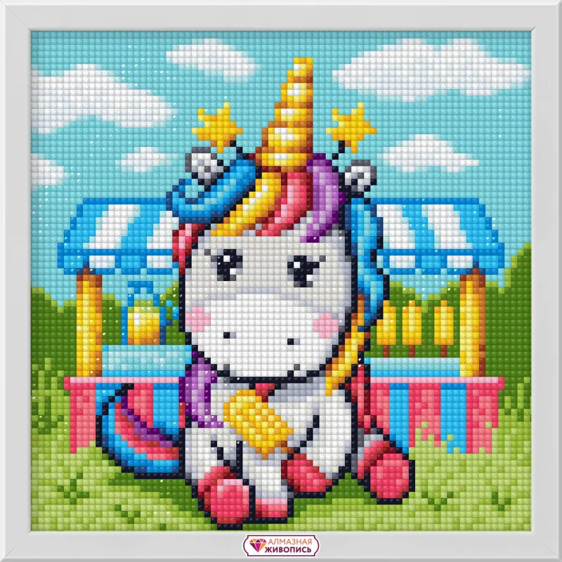 Unicorn at the fair 20*20 cm AZ-1949