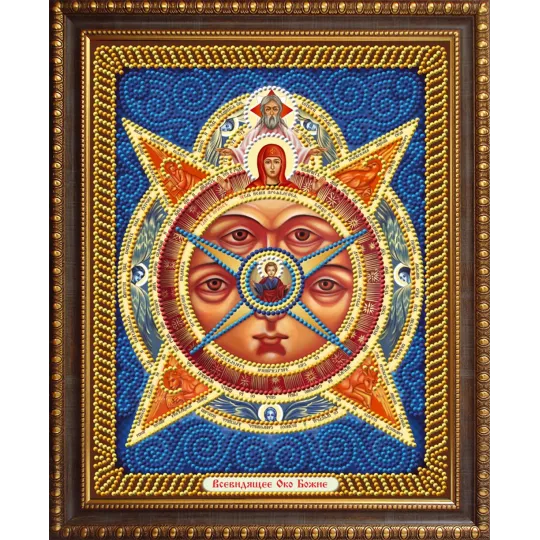 Deimantinio tapybos rinkinio piktograma Visa matanti Dievo akis 22*28 cm AZ-5070