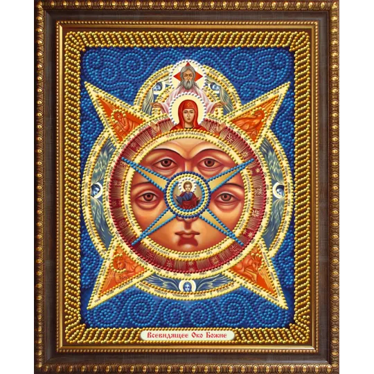 Diamantmalerei-Set Ikone Das Allsehende Auge Gottes 22*28 cm AZ-5070