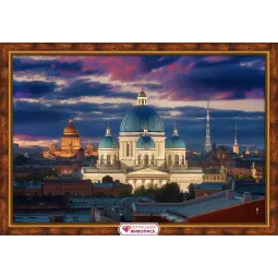 Cathédrale de la Trinité-Izmailovo 60*40 cm AZ-1952