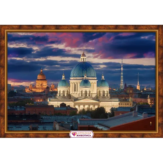 Dreifaltigkeits-Izmailovsky-Kathedrale 60*40 cm AZ-1952