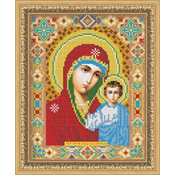 Картина Стразами "Икона Казанская Богородица" AZ-2002