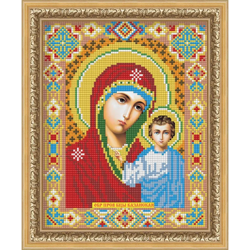 Diamond Painting Kit Ikone Unsere Liebe Frau von Kasan 22*28 cm AZ-2002