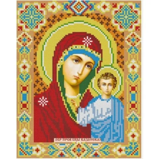 Diamond Painting Kit Icon Our Lady of Kazan 22*28 cm AZ-2002