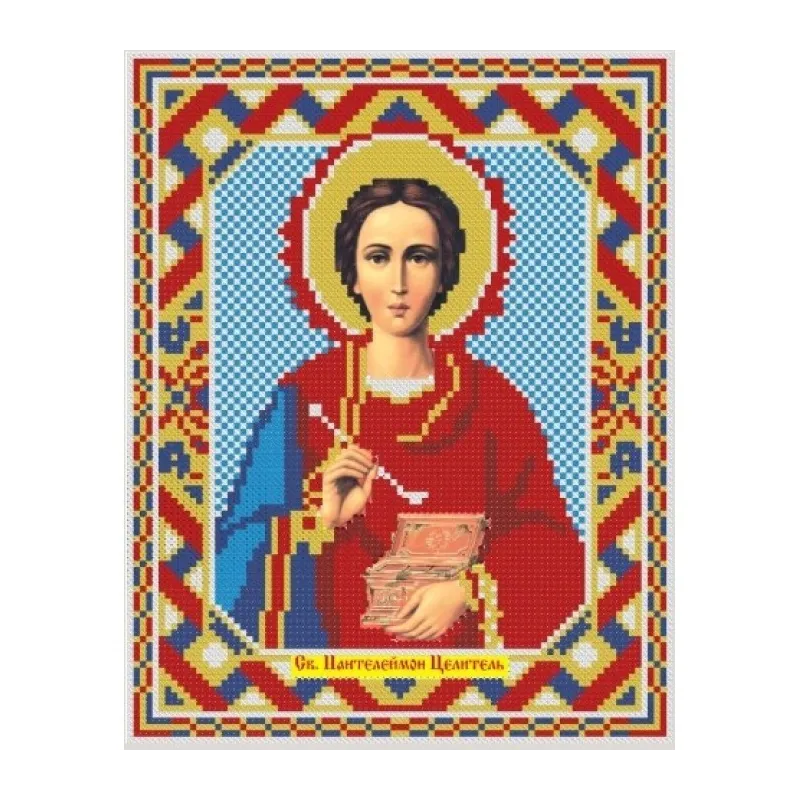 IŠPARDAVIMAS deimantų tapybos rinkinys Icon St. Panteleimon the Healer 22*28 cm AZ-2005