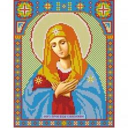 Diamond Painting Kit Tenderness Icon of the Mother of God 22*28 cm AZ-2006