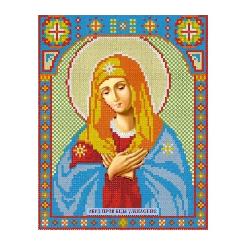 Diamond Painting Kit Tenderness Icon of the Mother of God 22*28 cm AZ-2006