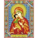 Картина Стразами "Икона Владимирская Богородица" AZ-2007