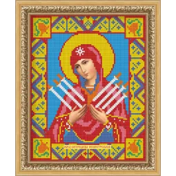 Картина Стразами "Икона Семистрельная Богородица" AZ-2009